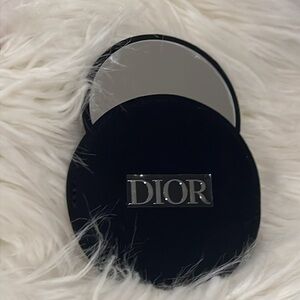 Dior midnight blue compact mirror and pouch